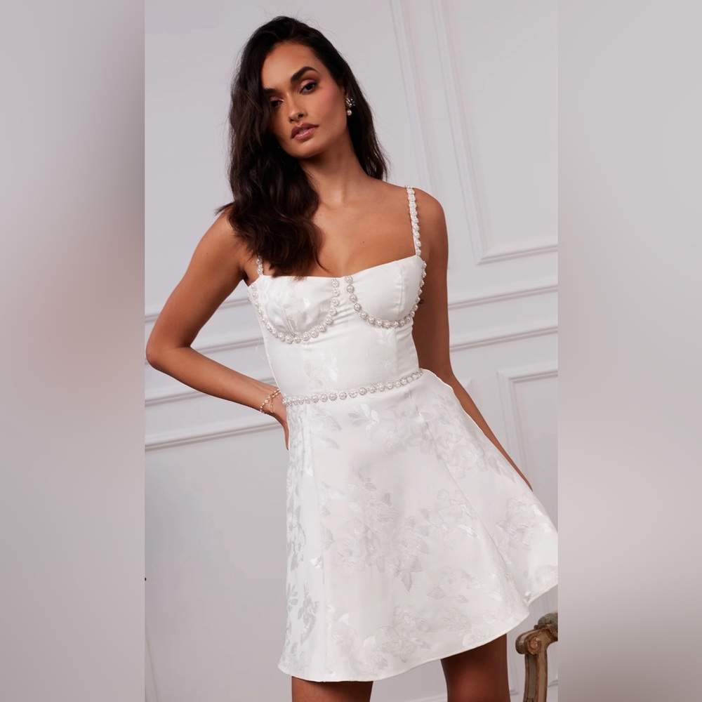 V. Chapman Gianna Corset A-Line Mini Dress